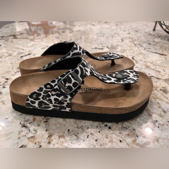 Birkenstock Shoes - Birkenstock Papillio Gizeh Leopard Thong